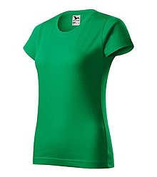 Polotovary - Dámske tričko BASIC trávová zelená 16 - 15779128_