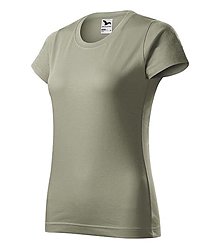 Polotovary - Dámske tričko BASIC svetlá khaki 28 - 15779167_