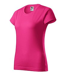Polotovary - Dámske tričko BASIC purpurová 40 - 15779179_