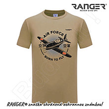 Topy, tričká, tielka - Tričko RANGER® - AIR FORCE (Béžová) - 15779110_