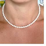 Náhrdelníky - Freshwater Pearls Necklace AG925 / Náhrdelník z oválnych sladkovodných perál - 15781985_