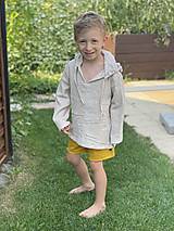 Detské oblečenie - Tričko mušelín krémové - 15781122_