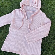 Detské oblečenie - Tričko mušelín ružové - 15781108_