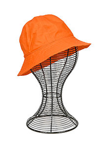 Čiapky, čelenky, klobúky - Klobúk na leto - Oranžový (posledný kus) - 15782130_