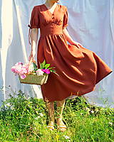 Šaty - Ľanové šaty Emma - 15782175_