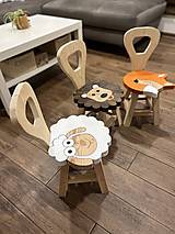 Nábytok - Detská stolička s operadlom - 15782444_