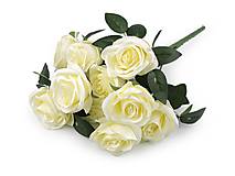 Polotovary - Umelá kytica ruže - 15780256_