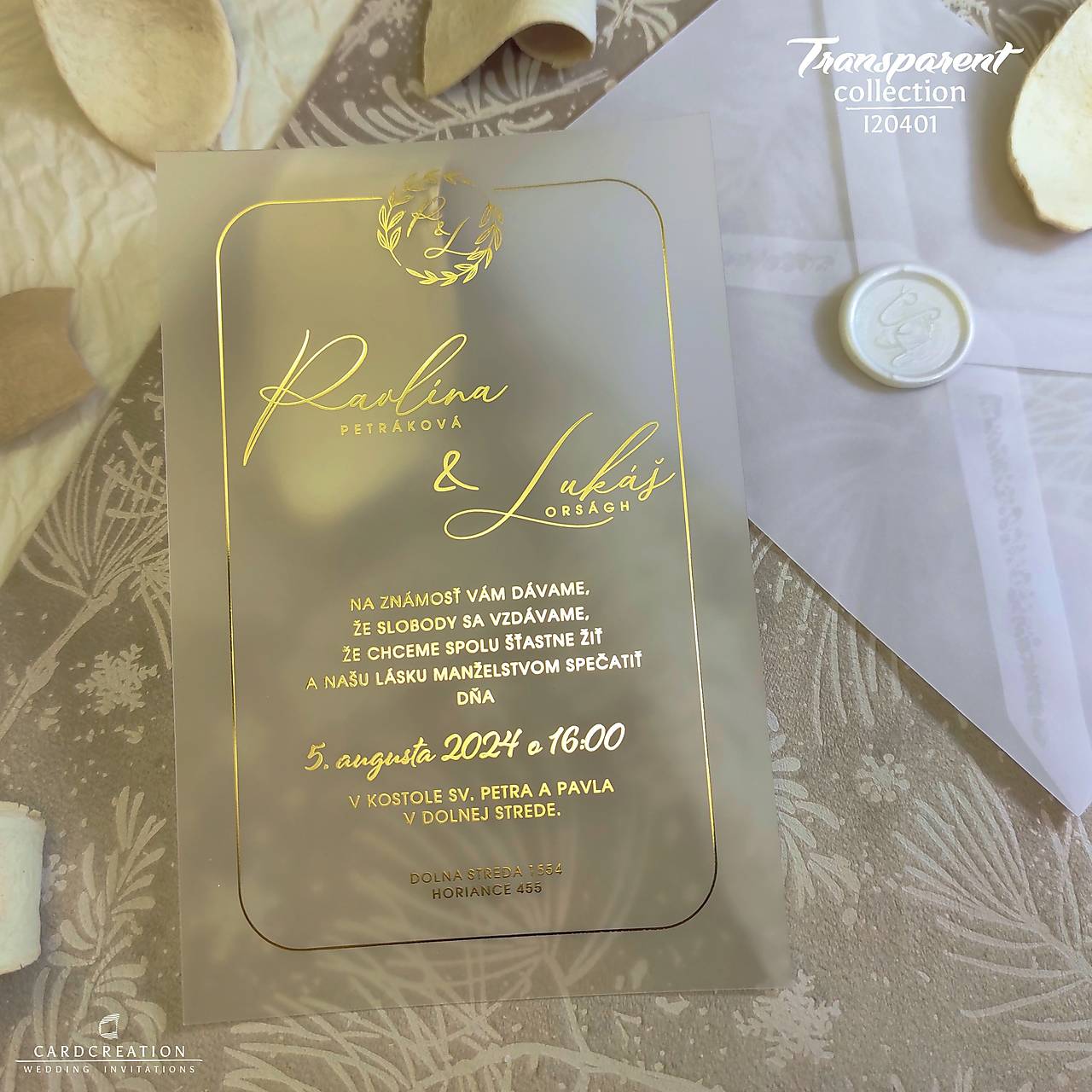 svadobné oznámenie I20401