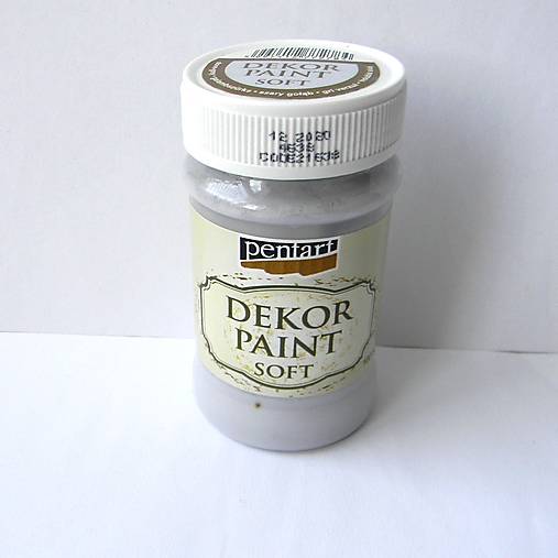 Farby-laky - Dekor paint soft - holubia sivá - 100 ml - 15780312_