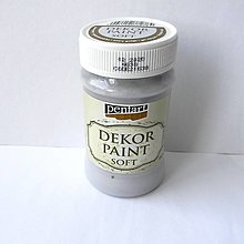 Farby-laky - Dekor paint soft - holubia sivá - 100 ml - 15780312_