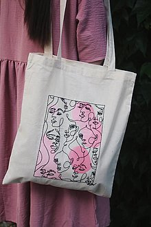Obalový materiál - Plátená taška - Abstrakt ženy - 15781991_
