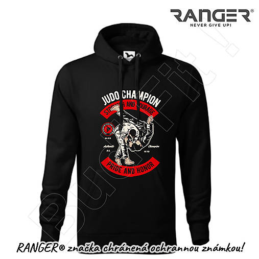 Mikiny - Mikina RANGER® s kapucňou - JUDO - a - 15781343_