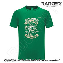 Topy, tričká, tielka - Tričko RANGER® - JUDO - a (Zelená) - 15780976_