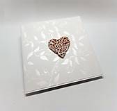 Papiernictvo - Pohľadnica ... svadobné srdce IV - 15784242_