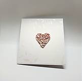 Papiernictvo - Pohľadnica ... svadobné srdce IV - 15784243_