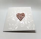 Papiernictvo - Pohľadnica ... svadobné srdce IV - 15784247_