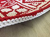 Úžitkový textil - Obojstranná deka 180x110cm z Alize Puffy More - geometrický vzor - 15782675_