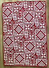 Úžitkový textil - Obojstranná deka 180x110cm z Alize Puffy More - geometrický vzor - 15782676_