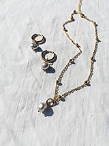 Sady šperkov - Caracas - sada šperkov so šedými barokovými perlami - 15784267_