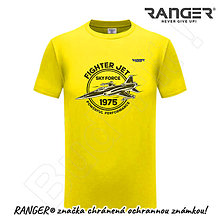 Topy, tričká, tielka - Tričko RANGER® - FIGHTER JET (Žltá) - 15783500_