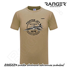 Topy, tričká, tielka - Tričko RANGER® - FIGHTER JET (Béžová) - 15783501_