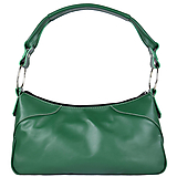 Kabelky - Kožená kabelka na rameno v zelenej farbe - 15784921_