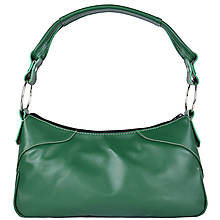 Kabelky - Kožená kabelka na rameno v zelenej farbe - 15784921_