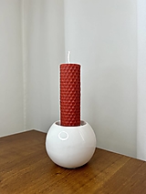 Sviečky - Sviečka z včelieho vosku - 10x3,5cm - 15785287_