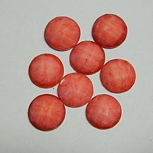 Iný materiál - 12 mm Nalepovacie kamienky akrylové (Červená) - 15786910_