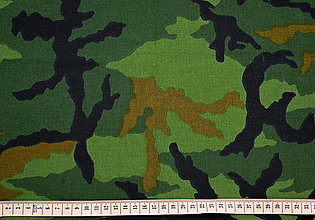 Textil - Zelená maskáčová 70x100 cm - 15785103_