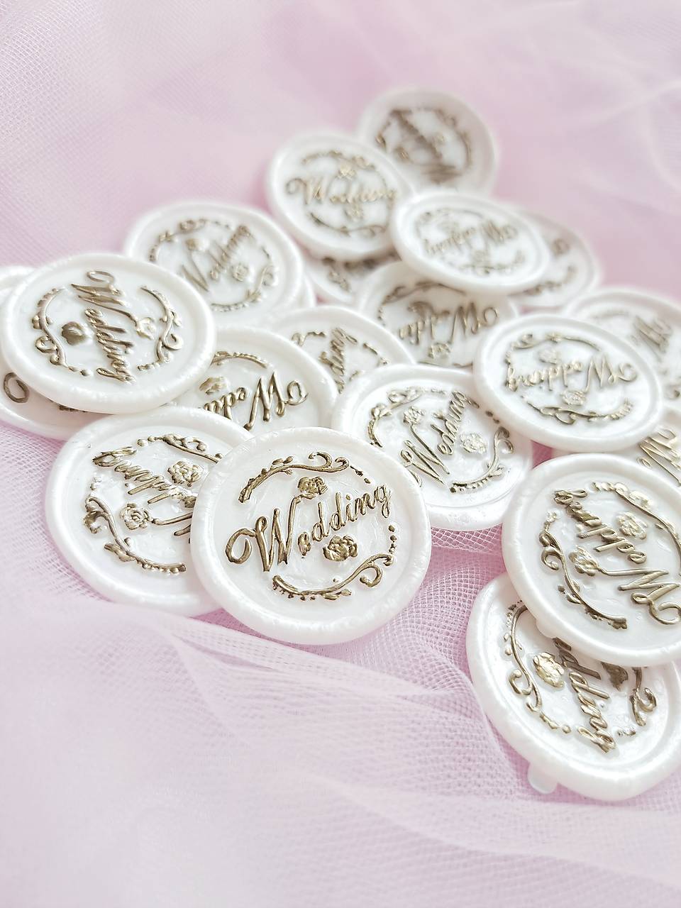Pečate WEDDING (Biela)