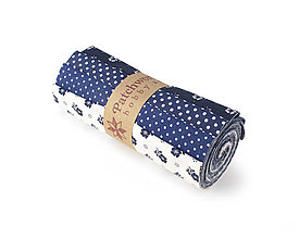 Textil - Bavlnené látky - rolka Blue Hibiscus - 15785176_