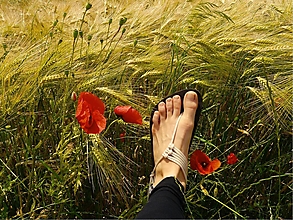 Ponožky, pančuchy, obuv - Barefoot sandále Biele - 15786970_