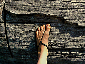 Ponožky, pančuchy, obuv - Barefoot sandále Čierne (Základný úväz) - 15787019_