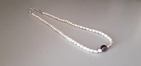 Náhrdelníky - náhrdelník riečne perly - 15787354_