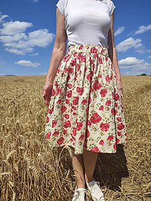 Šaty - Sukňa - Lúčne kvety - 15790250_