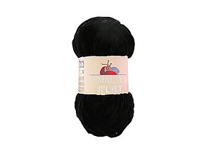 Ozdoby do vlasov - Letná kolekcia menších velvet Scrunchies (čierna) - 15790050_