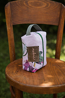 Taštičky - Zero waste kozmetická taštička (Nežná) - 15789366_