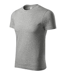 Polotovary - Unisex tričko PEAK tmavosivý melír 12 - 15789446_