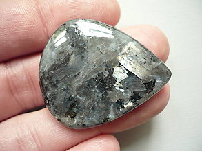 Minerály - Kabošon - larvikit 40 mm, č.3f - 15790031_