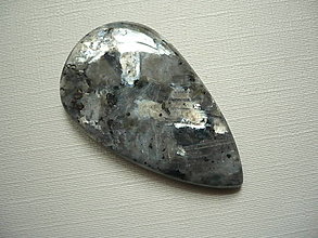 Minerály - Kabošon - larvikit 41 mm, č.8f - 15790051_