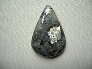 Minerály - Kabošon - larvikit 34 mm, č.13f - 15790062_