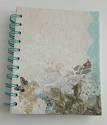 Papier - Zápisník " Motýle" - 15789495_