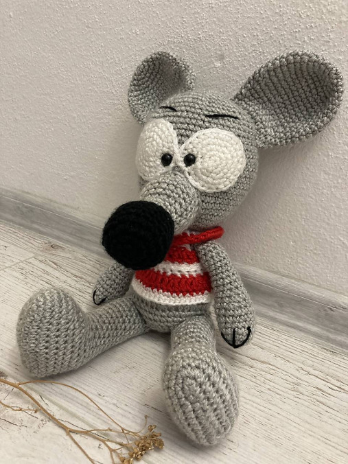 Hračky - Myšiak / háčkovaná hračka/ - 15788992_