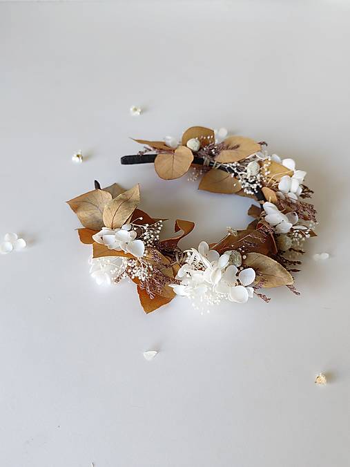 Kvetinová čelenka "poézia jesenných listov"