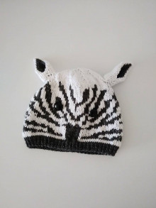 Detské čiapky - Čiapka zebra - 15790740_
