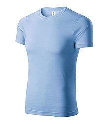 Polotovary - Unisex tričko PAINT nebeská modrá 15 - 15792316_