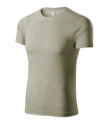 Polotovary - Unisex tričko PAINT svetlá khaki 28 - 15792436_