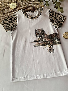 Detské oblečenie - Tričko Leopard - 15792344_