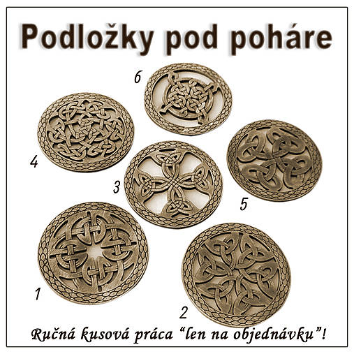 Príbory, varešky, pomôcky - Drevené podložky pod poháre s boxom - vzor B1 - 15791794_